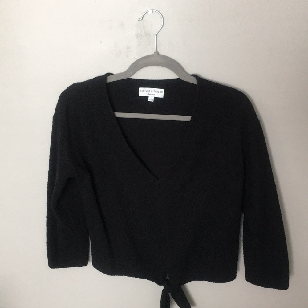 Madewell cropped top with tie